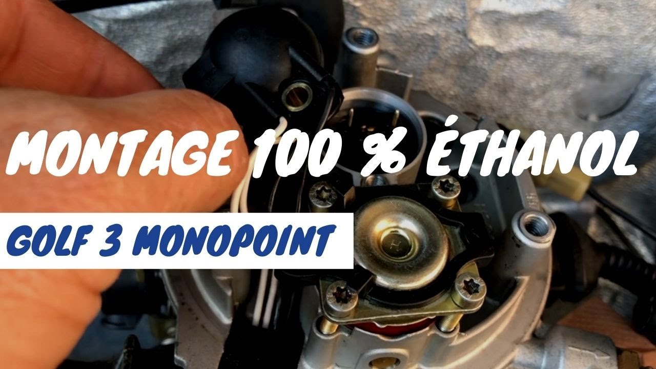 La golf 3 injec monopoint 100% Ethanol  Montage & réglage