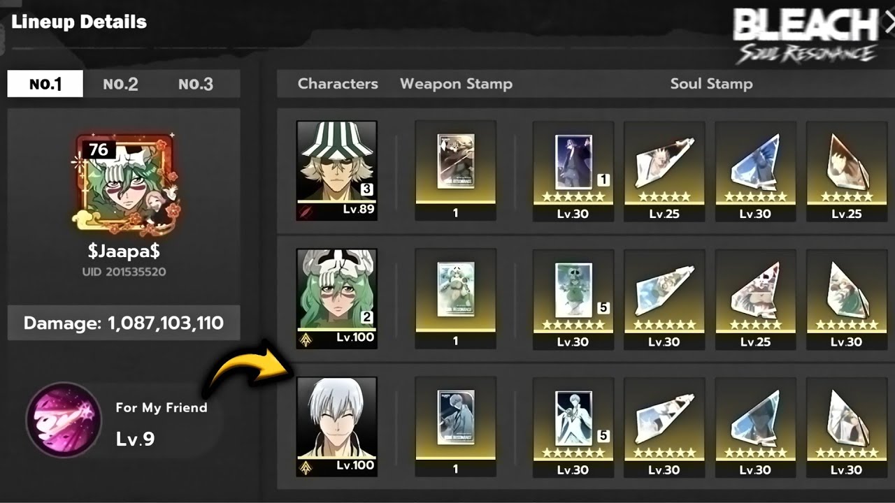 Esse é o PODER da NELLIEL! 1 BILHÃO com GIN B0! - BLEACH SOUL RESONANCE