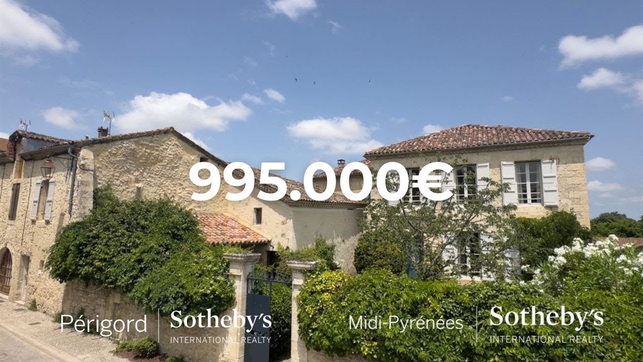 A vendre, 15mn de LECTOURE, Elégante maison de maître et sa maison d'amis attenante au coeur du Gers