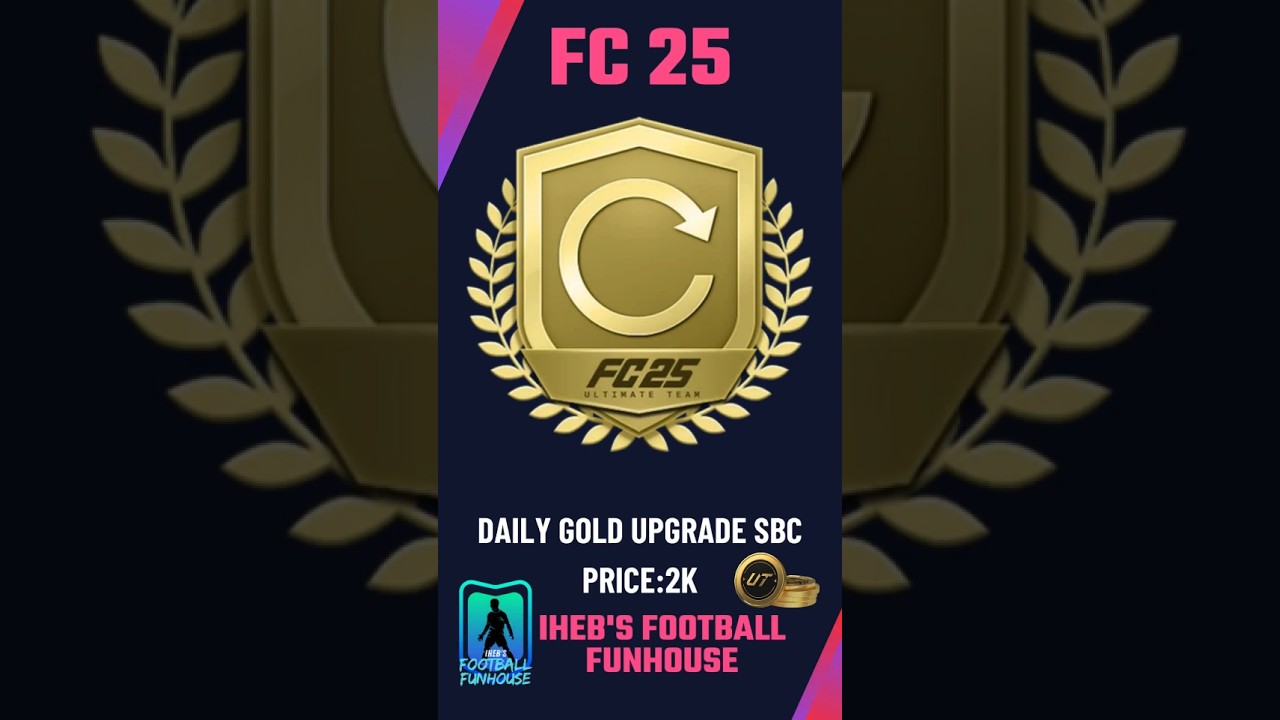 FASTEST & CHEAPEST Way to Complete Daily Gold Upgrade SBC in FC 25! 💸⚡ (Easy Method!)