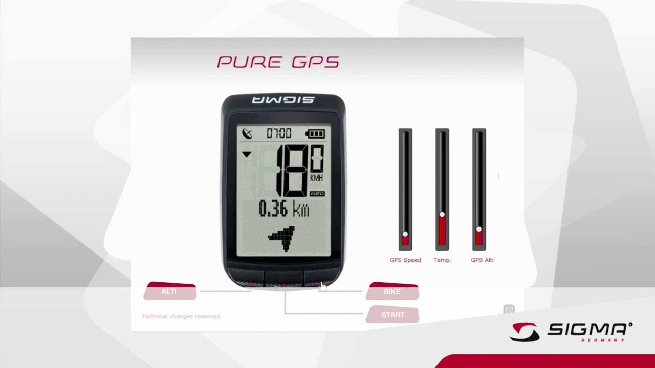 SIGMA SPORT // PURE GPS // обзор функций