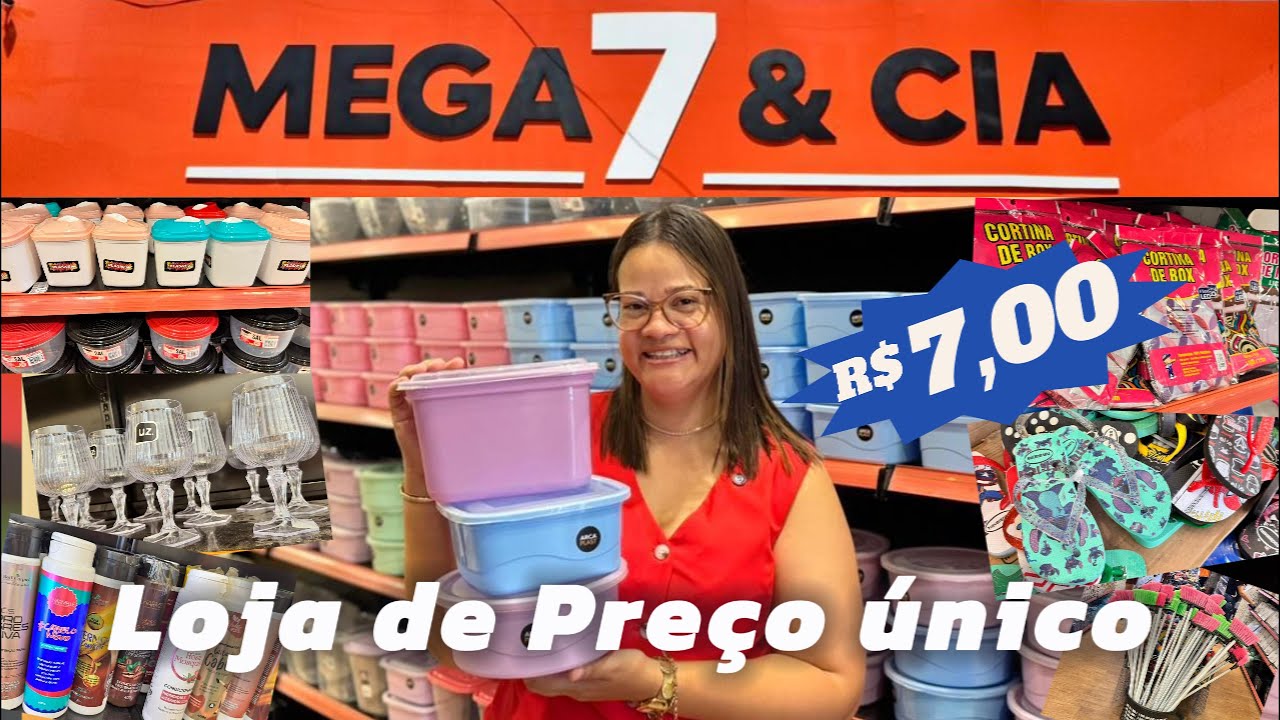 TUDO POR 7 REAIS  | LOJA MEGA 7 & CIA | UMA SUPER LOJA DE PREÇO ÚNICO NA RUA NOVA