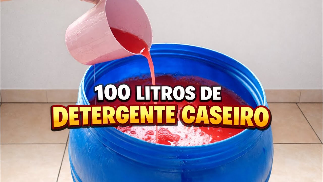 BORA APRENDER A FAZER 100 LITROS DE DETERGENTE CASEIRO COMIGO 🤌🏻🫧