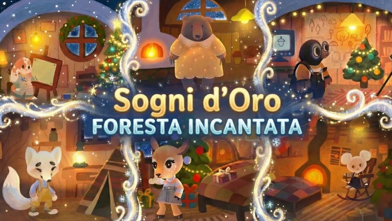 Sogni d’oro, Foresta Incantata! 🎄 Storie della Buonanotte di Natale | Animali della Nanna ✨
