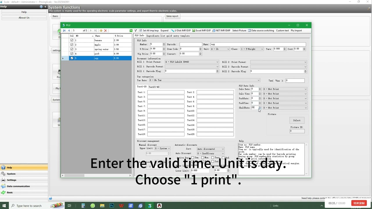 11 How to set valid date