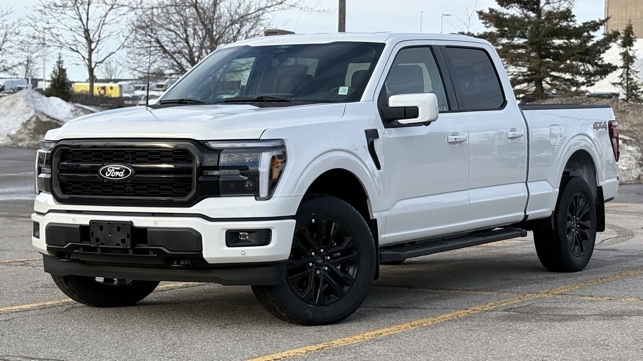 New 2026 Ford F-150 LARIAT in Star White Metallic Tri-Coat (#B0246) | Barrie Ford