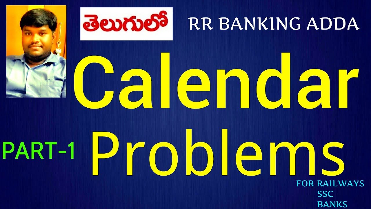 Calendar Problems Tricks & Techniques || Part 1 || RR BANKING ADDA