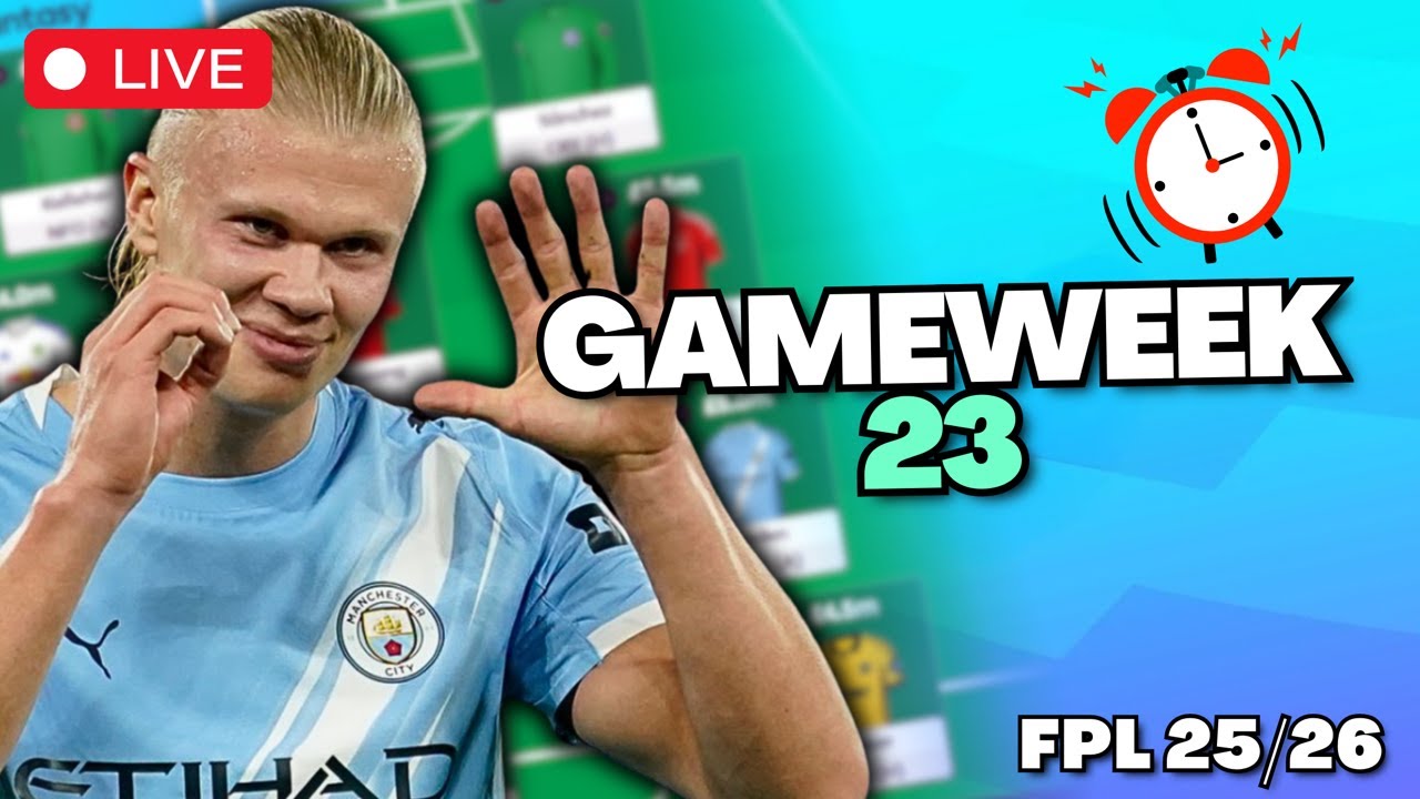 DEADLINE LIVE: Gameweek 23 | Haaland bänk? | Fantasy Premier League