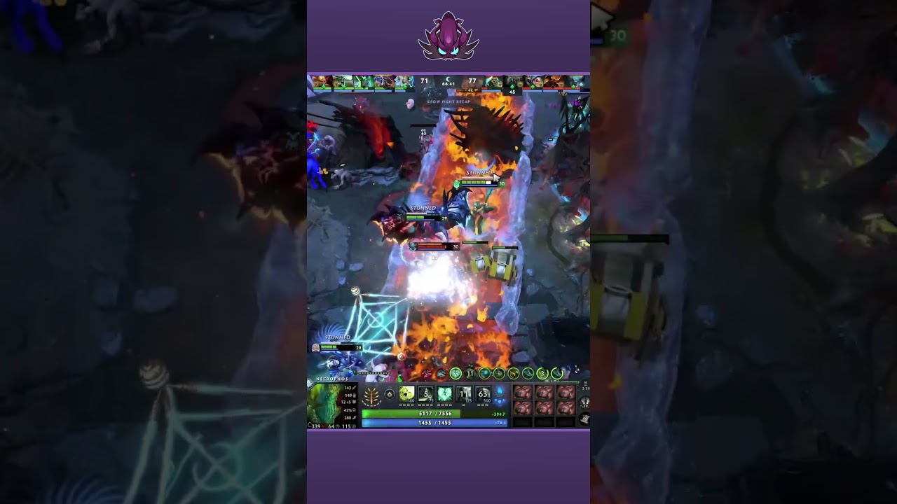 Necrophos +7000 Health x6 Hearts Raid Boss Build in 7.41a Dota 2
