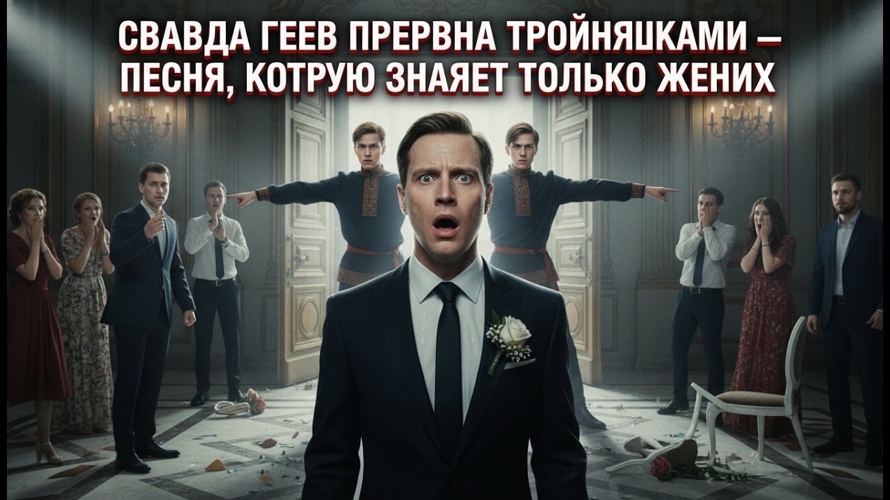 Свадьба геев прервана тройняшками — затем они поют песню, которую знает только жених.