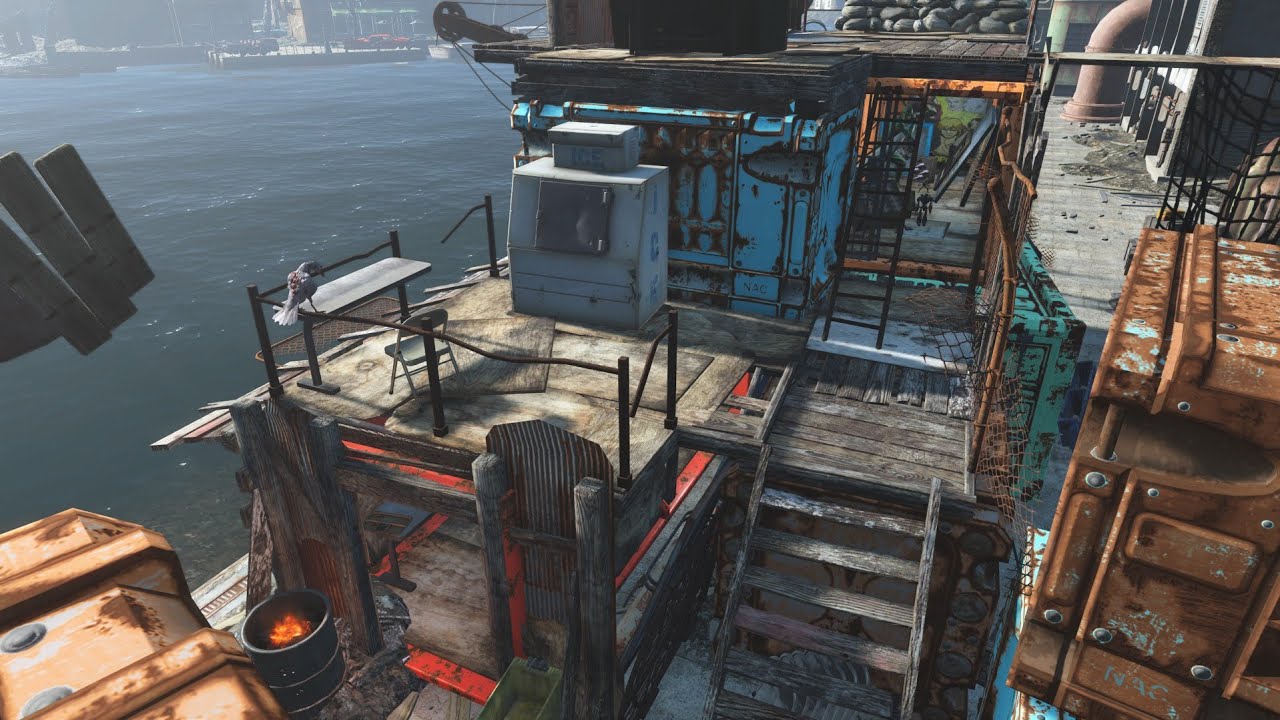 Fallout 4 | Shipping Container Player Home | PS4 Pro | Mods