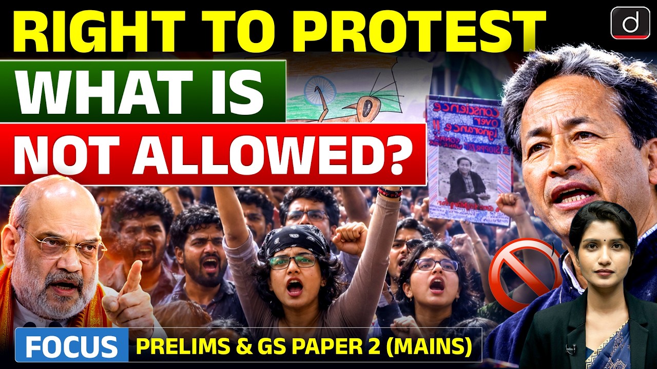 Right to Protest | Legal Limits & Supreme Court Rulings | Latest Update | Drishti IAS English