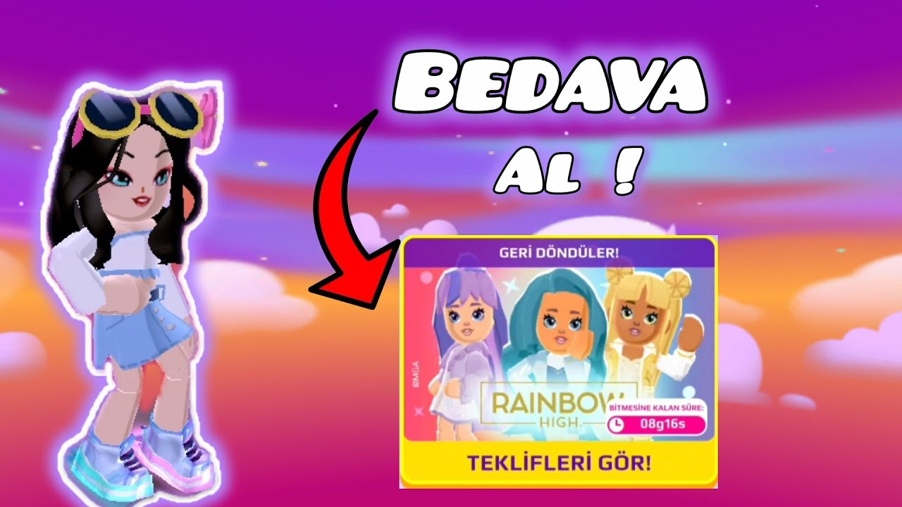 RAİNBOW HİGH KIYAFETLERİ NASIL BEDAVA ALINIR (OLDU) PKXD #keşfetbeniöneçıkar #pkxd #pkxduniversd 