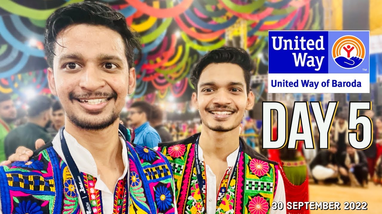 HV Vlog | United Way of Baroda | Garba With Random People Navratri Day 5