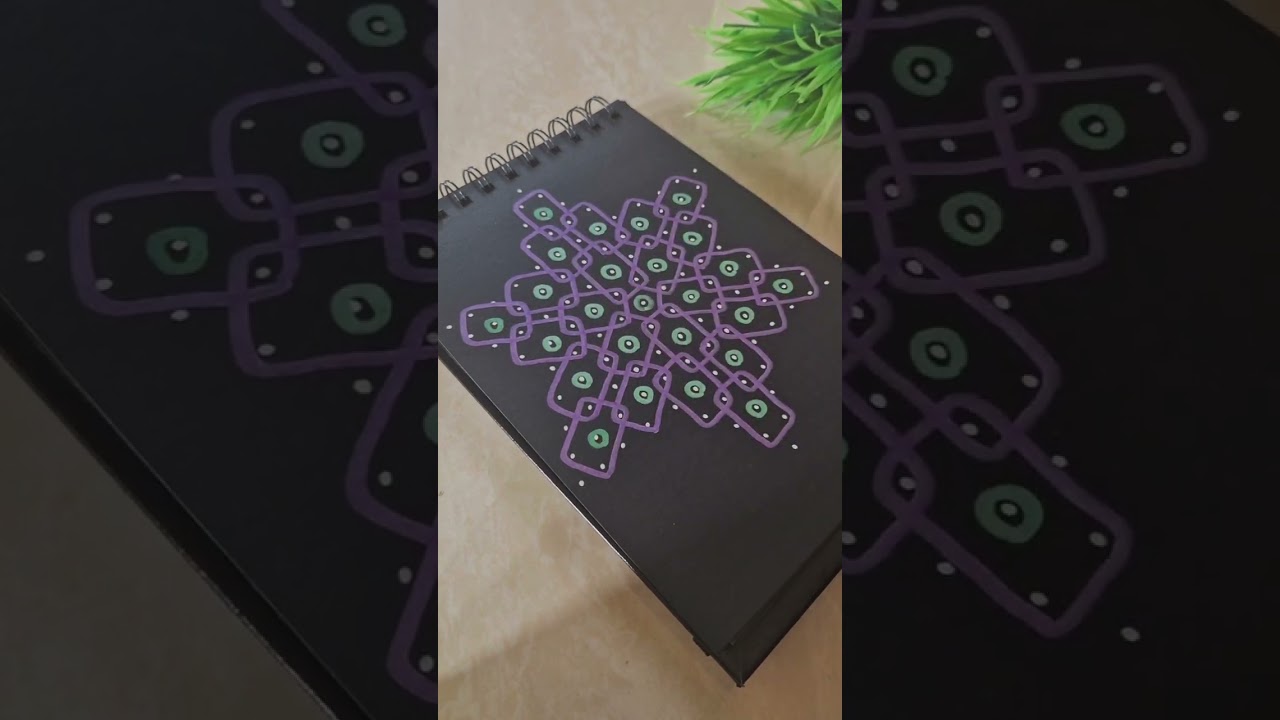 Easy kolam #rangoli #muggulu #kolam #margazhikolam #simplekolam 