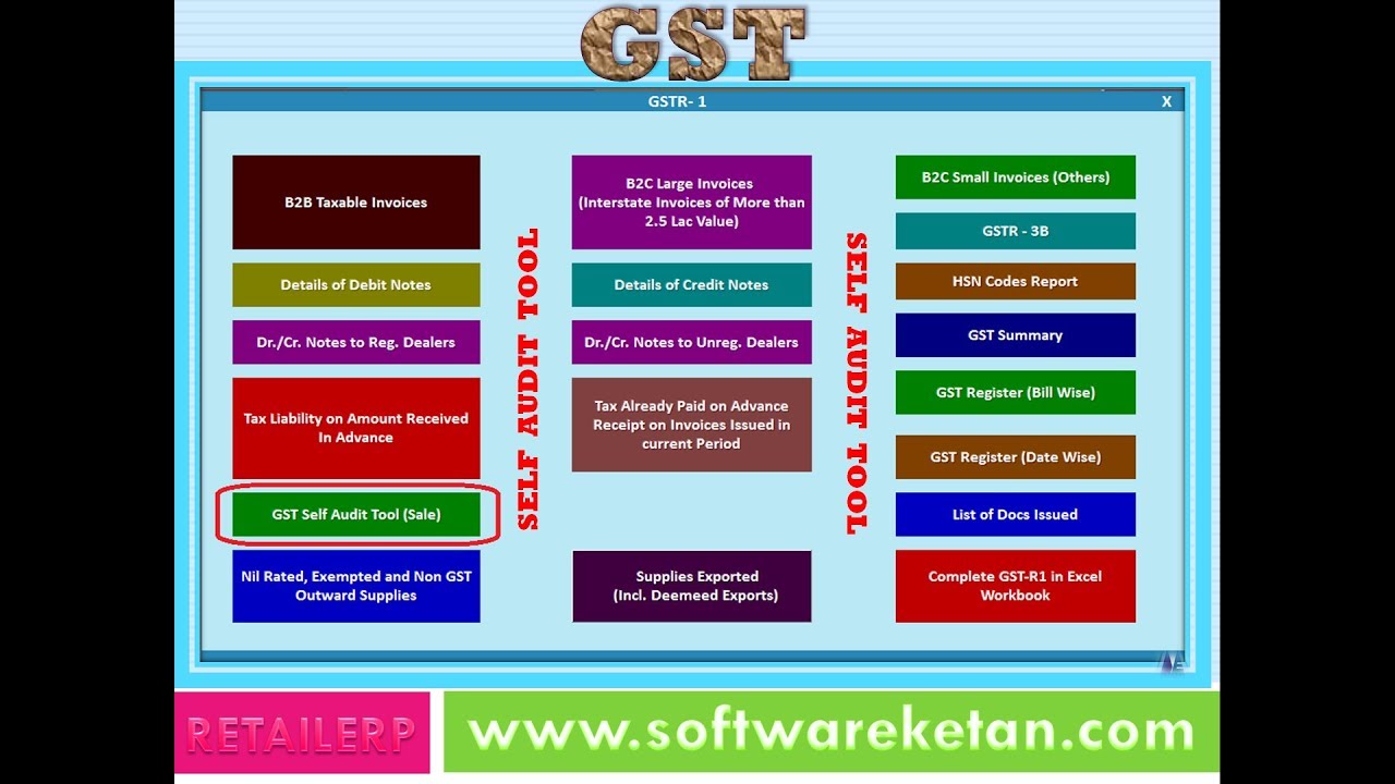 GST AUDIT TOOL IN RETAILERP