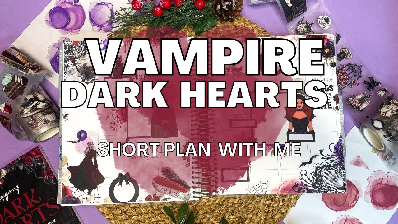 DARK HEARTS VAMPIRE SHORT PLAN WITH ME | Rongrong | According to Ali | Halloween Spread