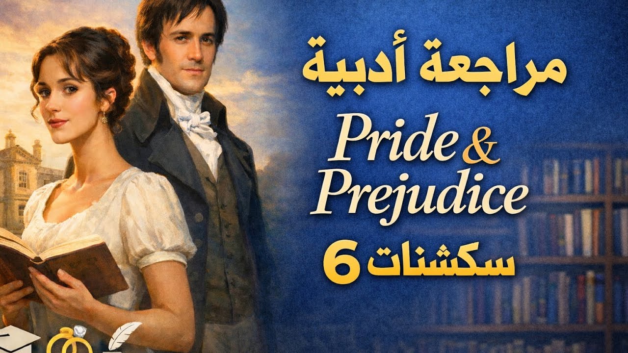 المراجعة المركزة لمادة الادب رواية كبرياء وتحامل 6 سكشنات 