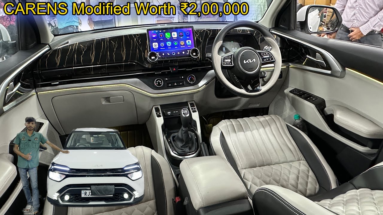 KIA CARENS MODIFICATION IN YOUR BUDGET | 360 degree Camera ✅ Luxury Interior ✅ Alloys ✅