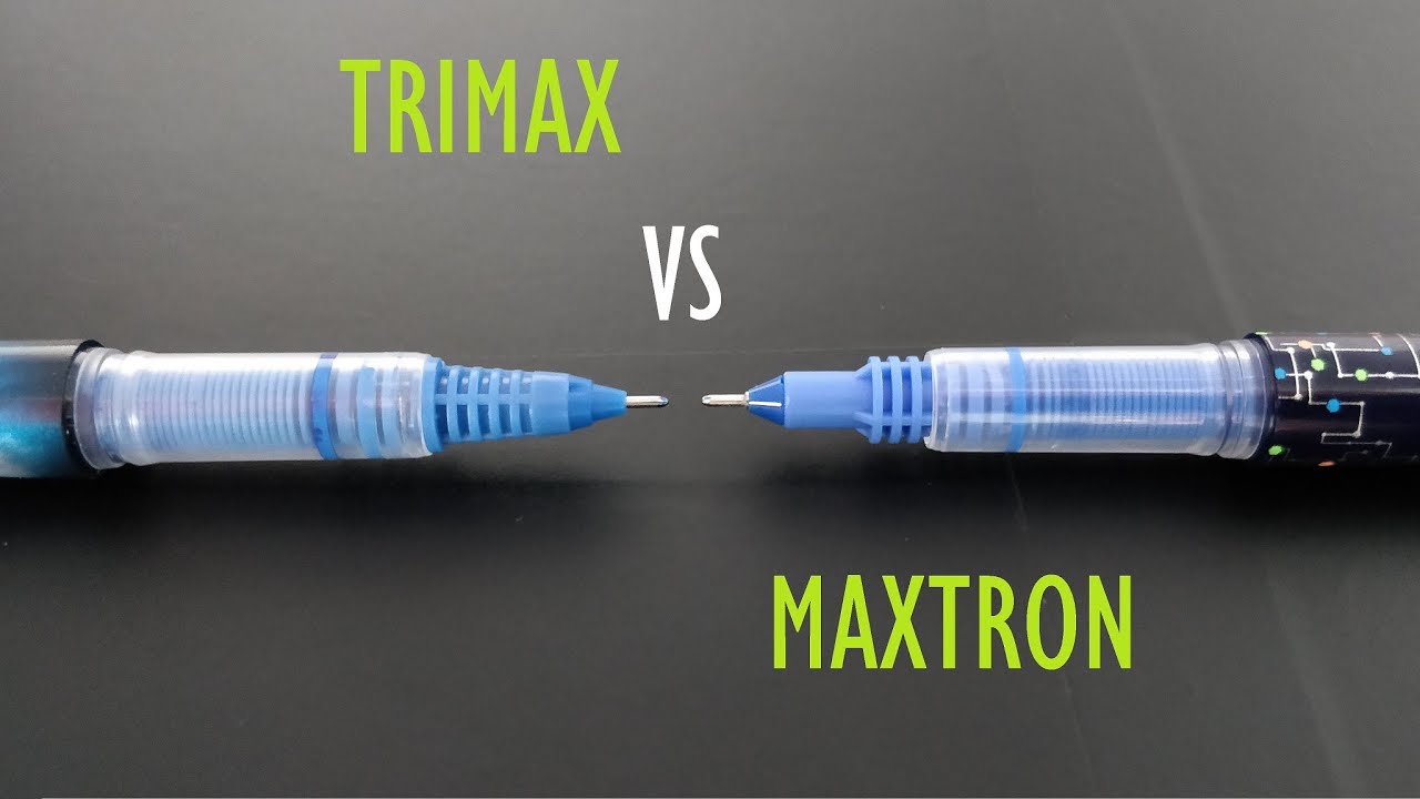 Rorito Maxtron Vs Reynolds Trimax - Which pen gives forget your handwriting impression - VE25