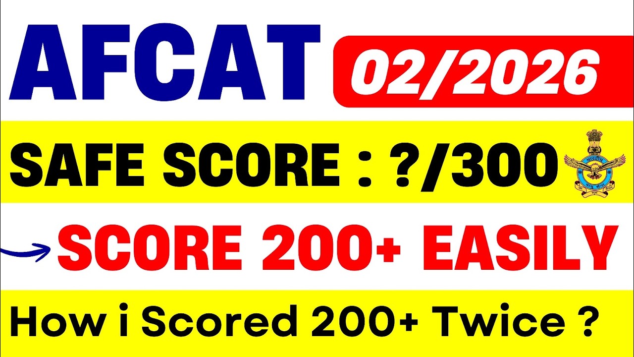 AFCAT 02/2026: Score 200+ Easily with This Study Plan | AFCAT Best Strategy | AFCAT Exam Tips