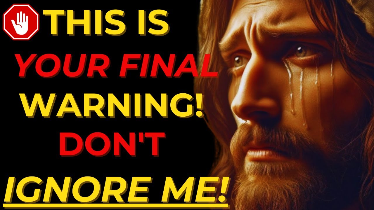 🔴 GOD SAYS: YOU WILL CRY LATER IF YOU IGNORE ME THIS TIME | GOD'S MESSAGE TODAY | #jesus #god #faith