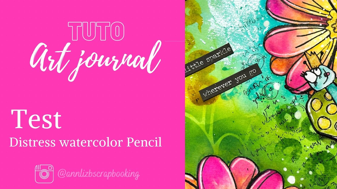 Test des crayons distress watercolor 🖍️🖍️🖍️