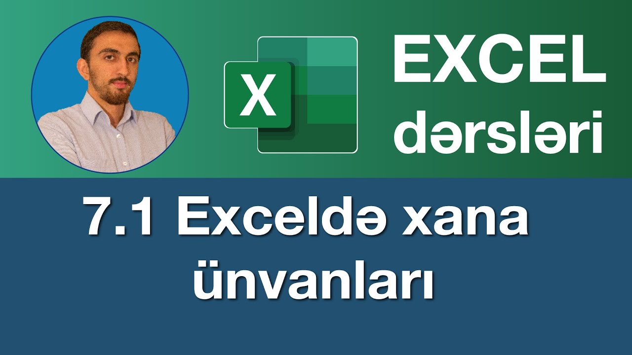 Excel dərsləri - 7.1 How to Cell Reference in Excel I How to Use Absolute Cell Reference in Excel