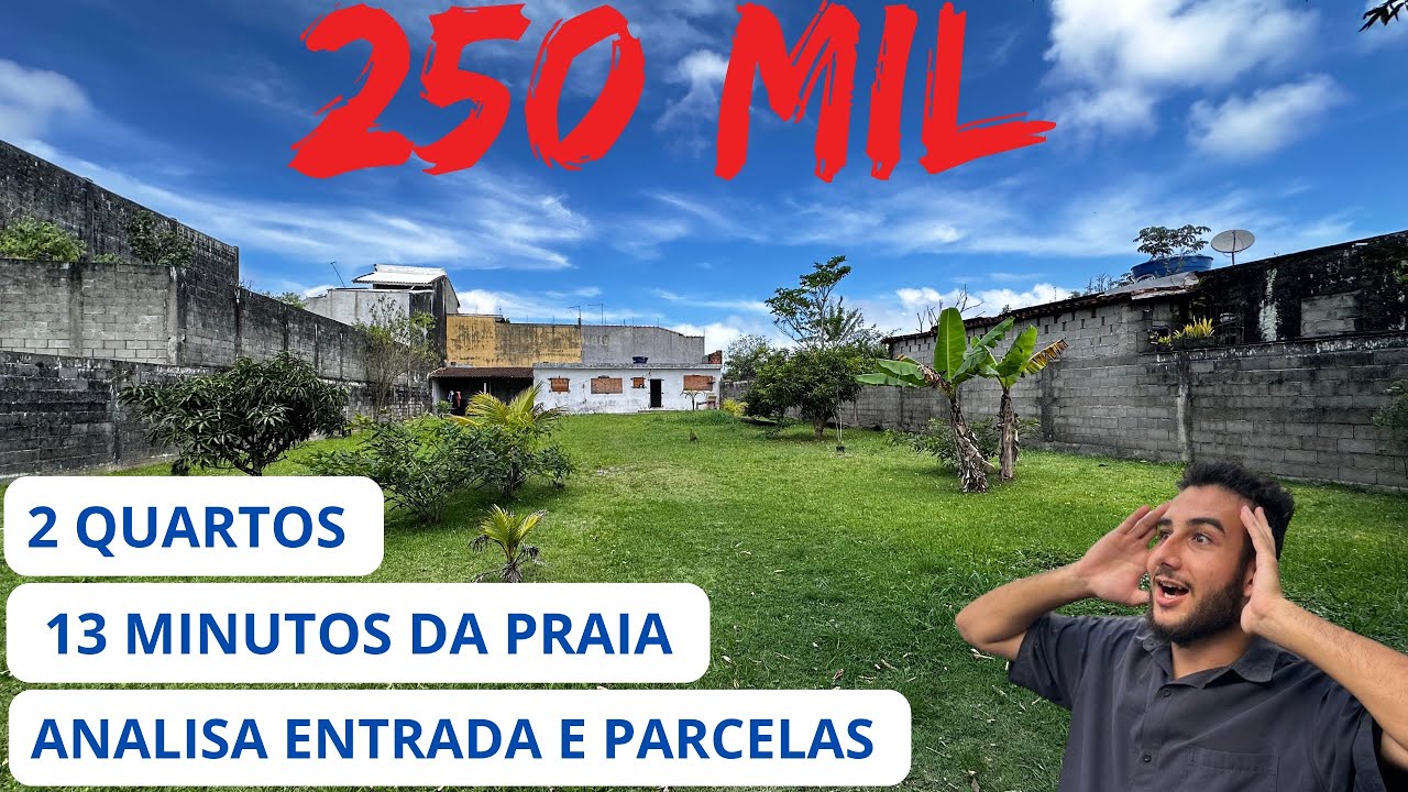 CHÁCARA POR 250 MIL NA PRAIA DE ITANHAEM 
