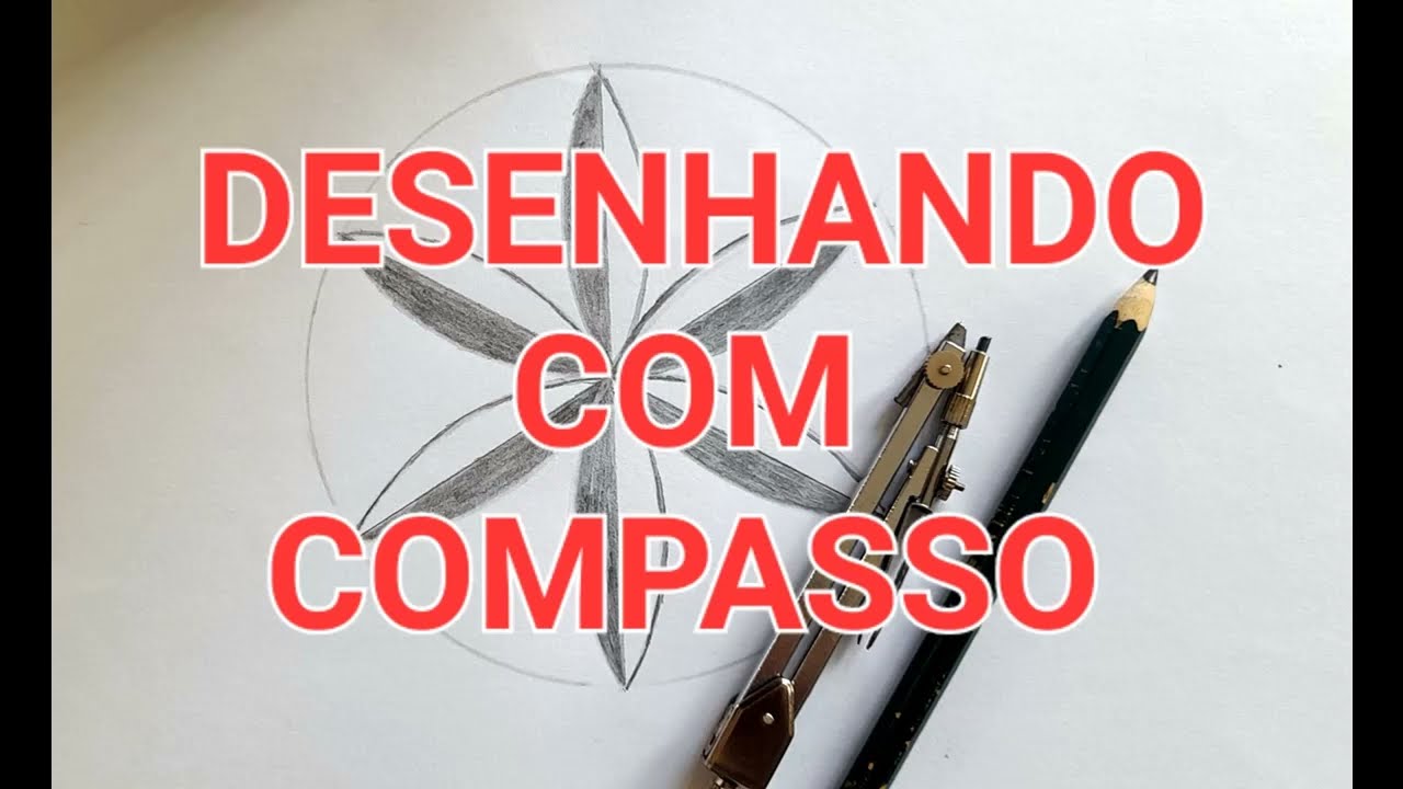 DESENHO COM COMPASSO ROSÁCEA