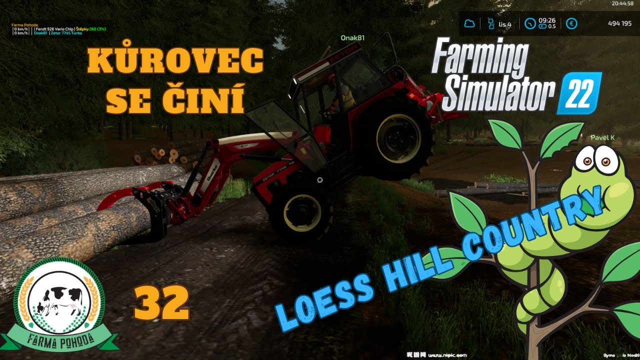 🚜Kůrovec se činí🐛| Loess  Hill country | FS22 | Farma Pohoda FS #32