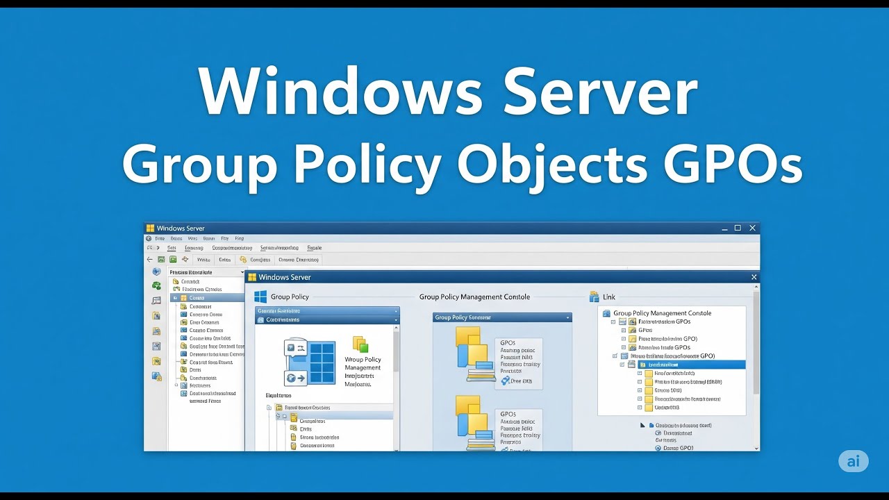 11) Define Group Policy Objects GPOs