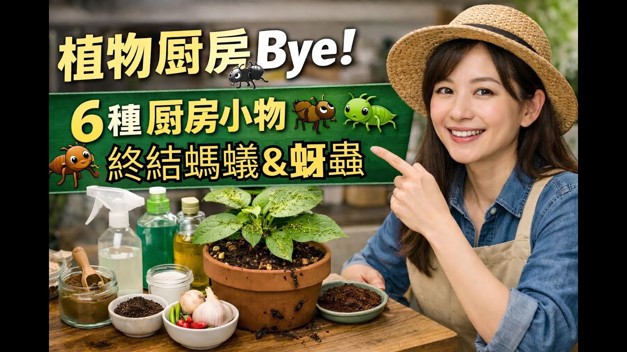 【植物殺手Bye】6 種廚房常見小物！輕鬆終結盆栽螞蟻、蚜蟲危機！(下)