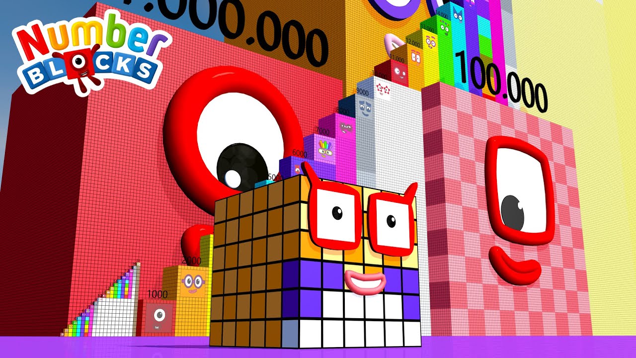 Looking for Numberblocks Step Squad NEW Cube 6x6x6 is Numberblock 1000 vs 1 to 35,000,000 BIGGEST