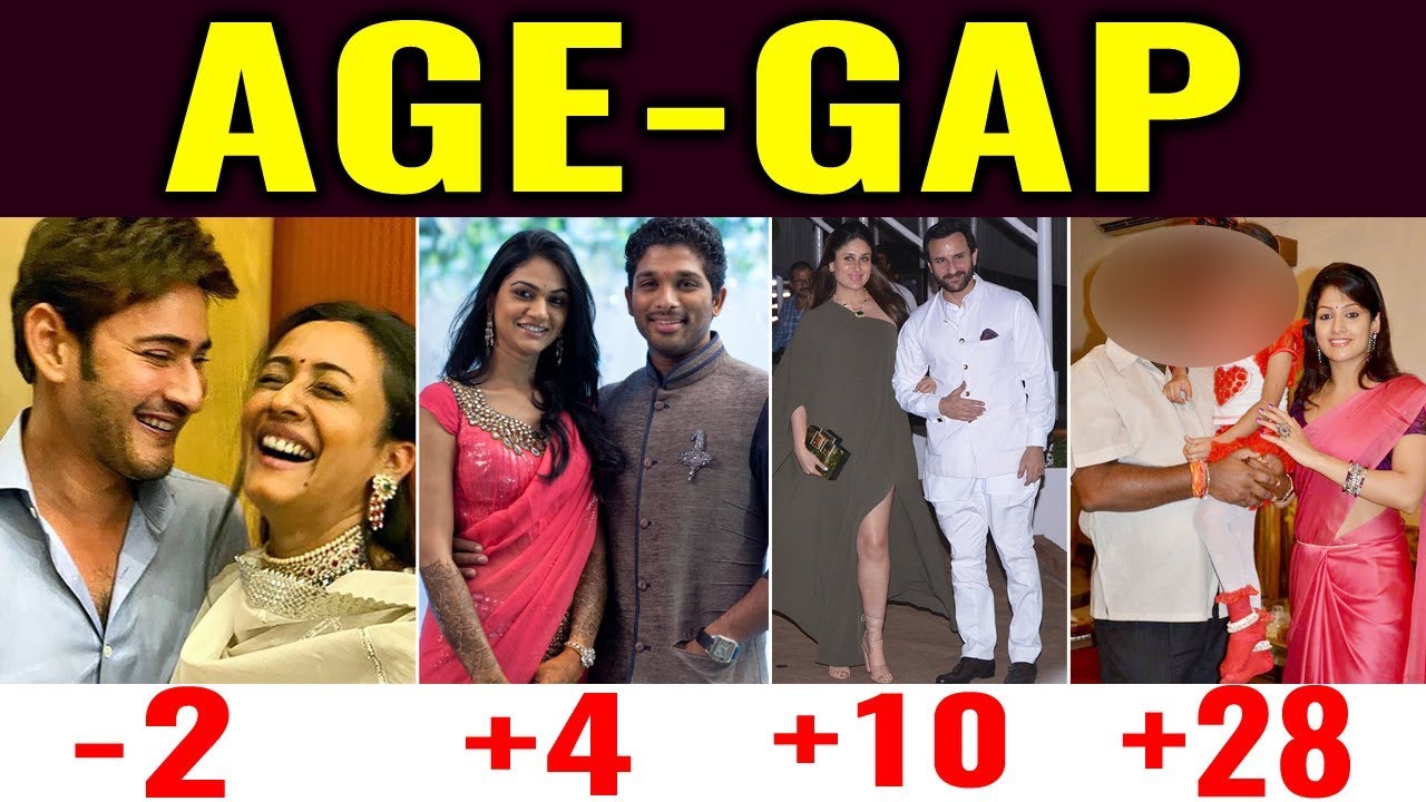 27 Shocking AGE Difference of Indian Couple | AGE Difference of Tollywood& Bollywood Couples