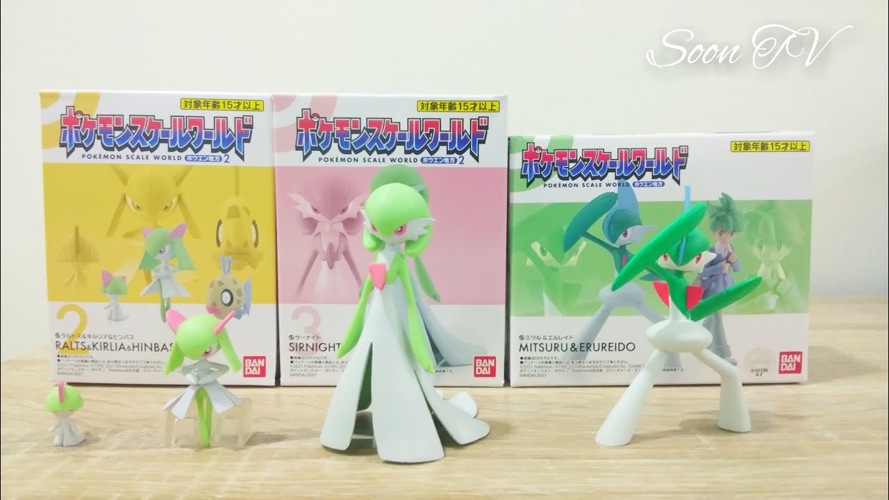 Pokemon Scale World Collection Ralts & Kirlia & Gardevoir & Gallade Unboxing