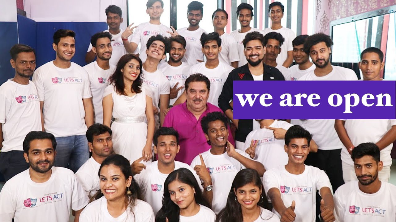 We are Open | Welcome to Lets Act Actor Studio Mumbai
