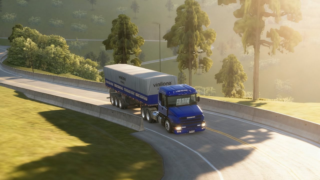 SUBINDO A SERRA CARREGADO DE SCANIA G124 ! SOFREU PARA SUBIR?