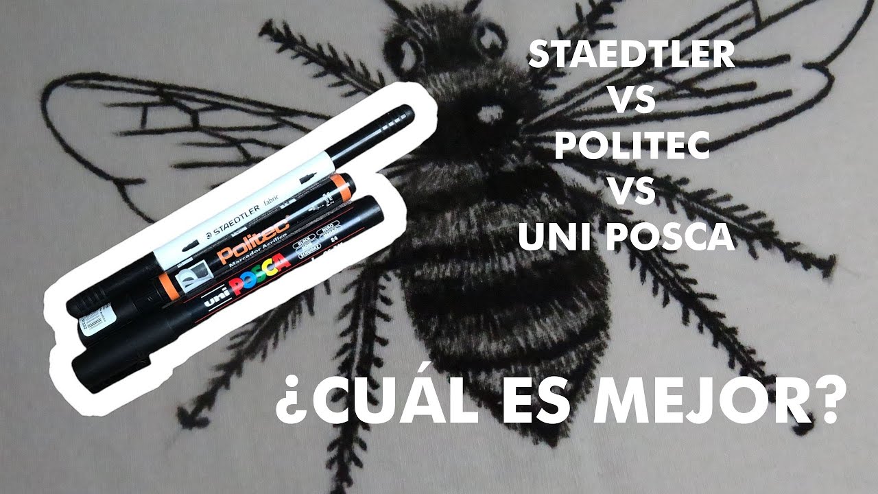 MARCADORES DE USO MIXTO | STAEDTLER VS POLITEC VS UNI POSCA | &iquest;CU&Aacute;L ES MEJOR? | ITZCUINTLI