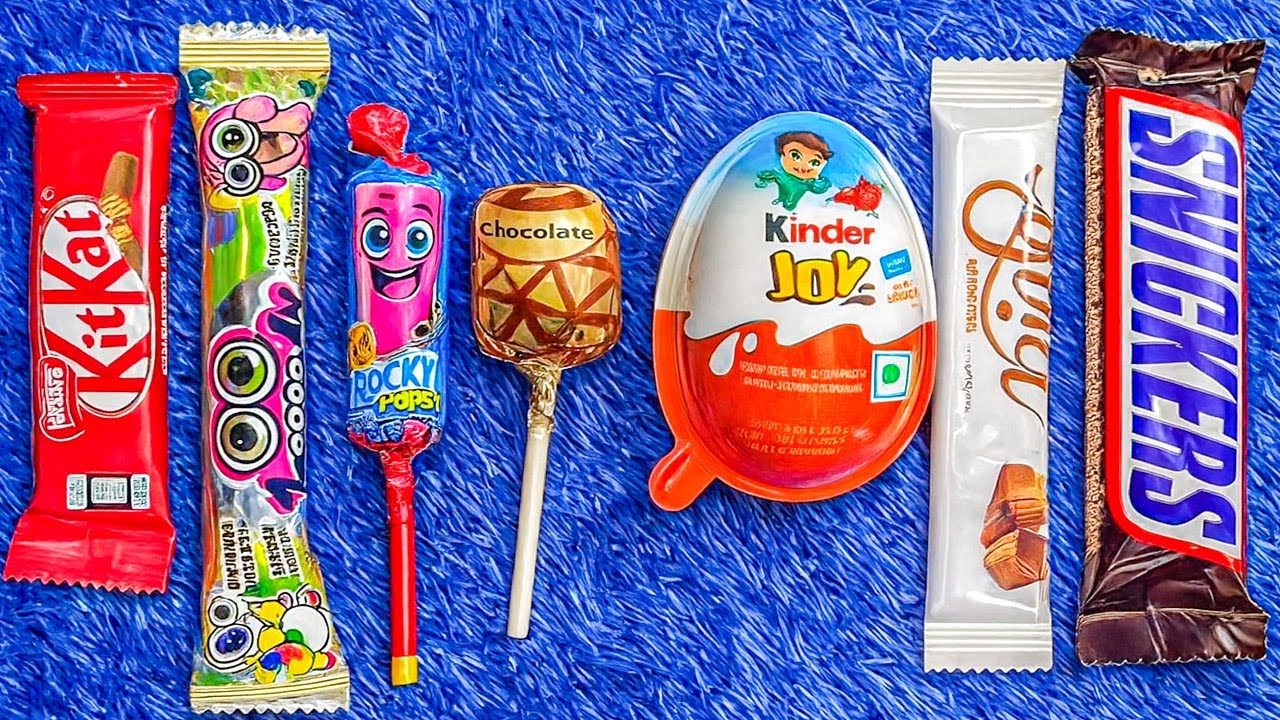 ASMR Most Popular Candies 🍭 Rainbow Lollipop Sounds & Chocolate Unwrapping | Satisfying Eating