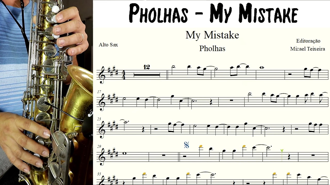 My Mistake - Partitura/Sheet Music - Sax Alto