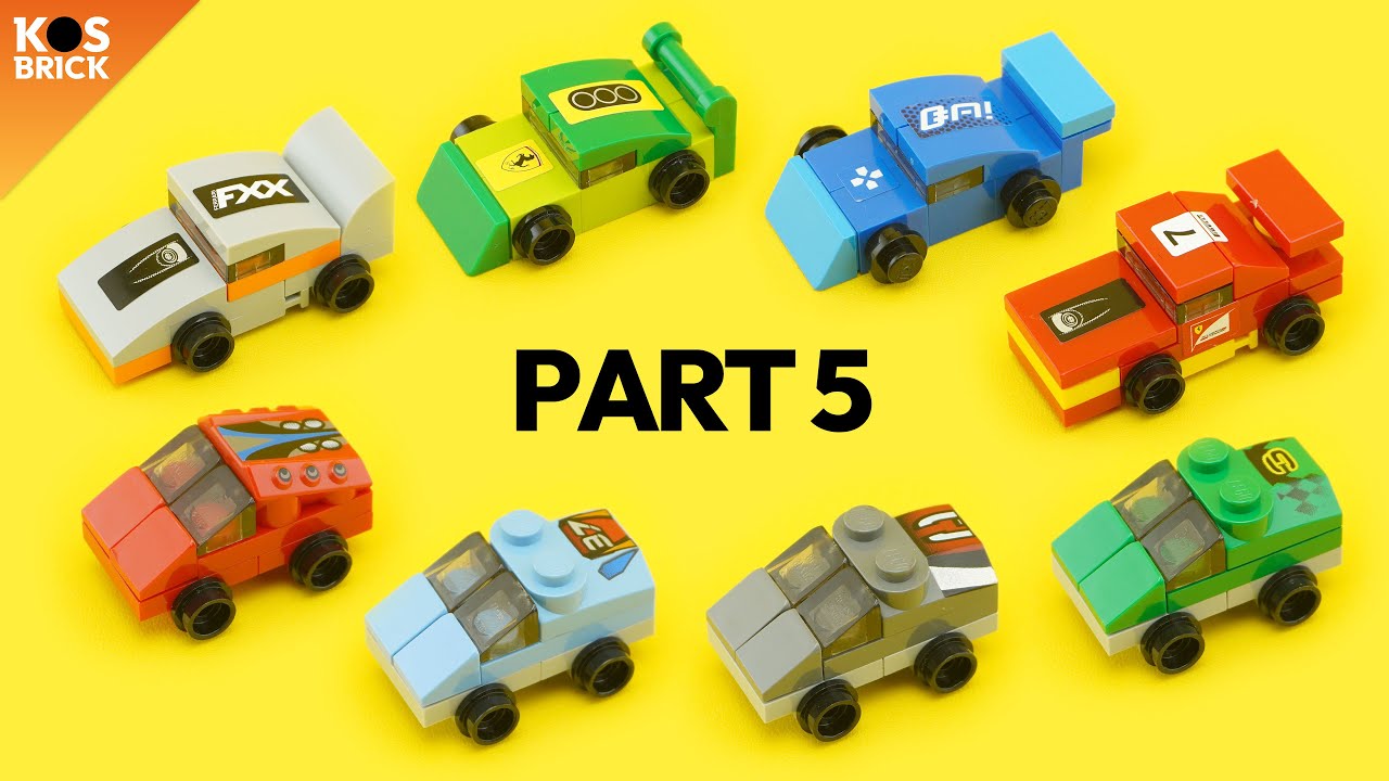 Lego Nascar Race Car Mini Vehicles - Part 5 (Tutorial)