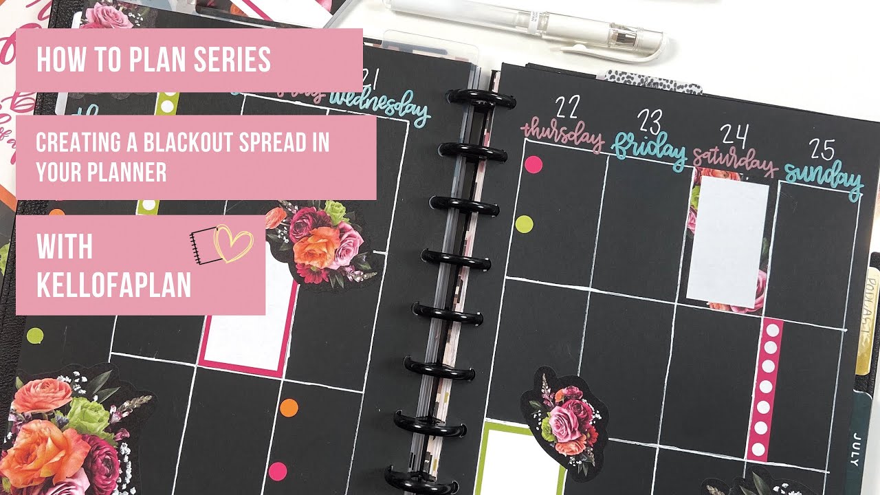 HOW TO PLAN: Creating Your Own Blackout Spread