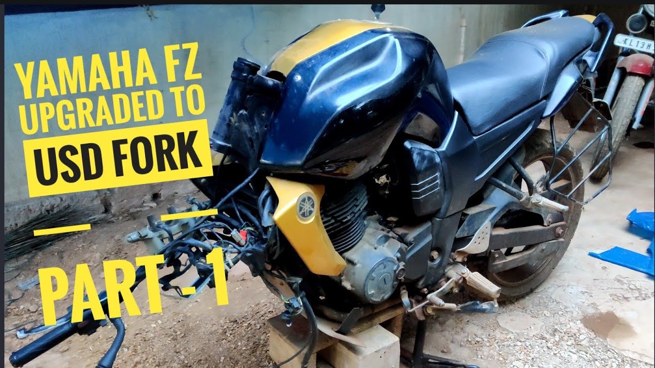 Yamaha Fz urgraded to USD fork detailed Malayalam Review