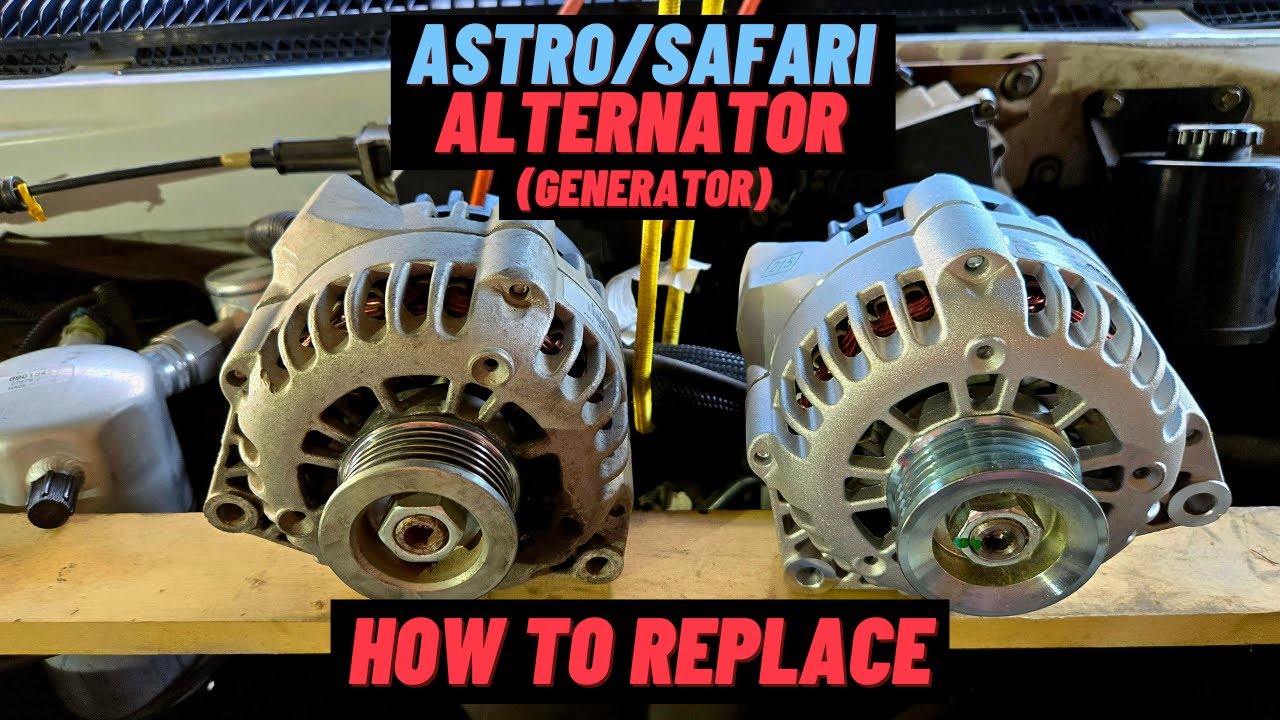 How To Replace the Alternator (Generator) Astro / Safari