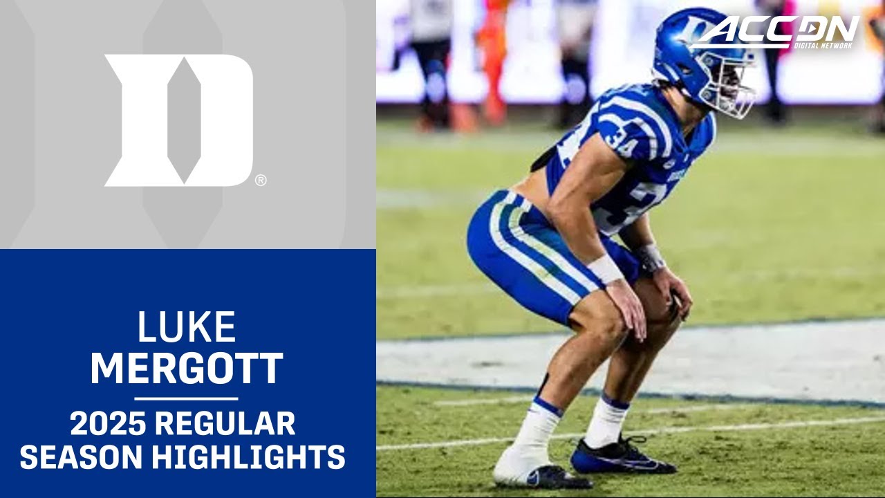 Luke Mergott 2025 Regular Season Highlights | Duke Linebacker