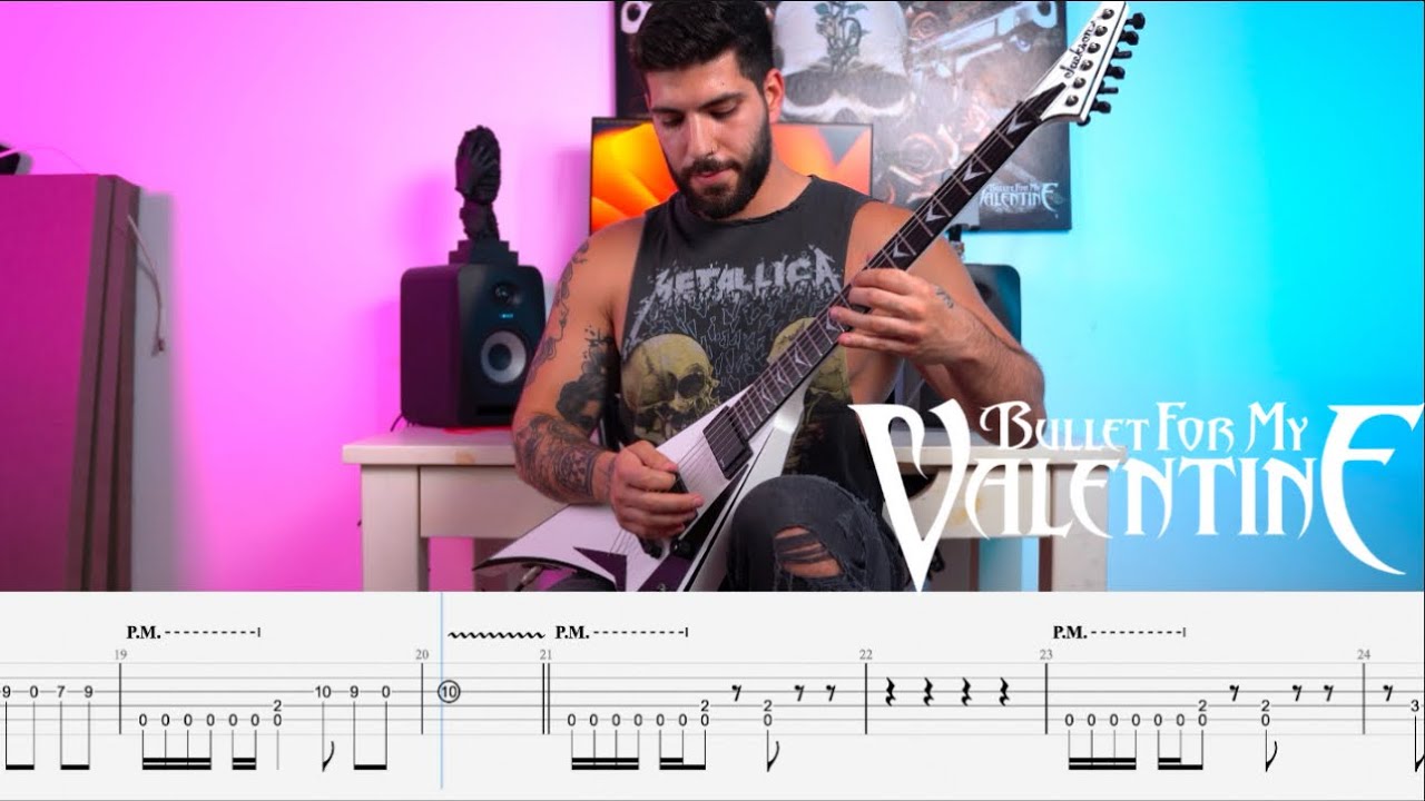 Bullet For My Valentine - “Cries In Vain” Guitar Cover with On Screen Tabs (#16)