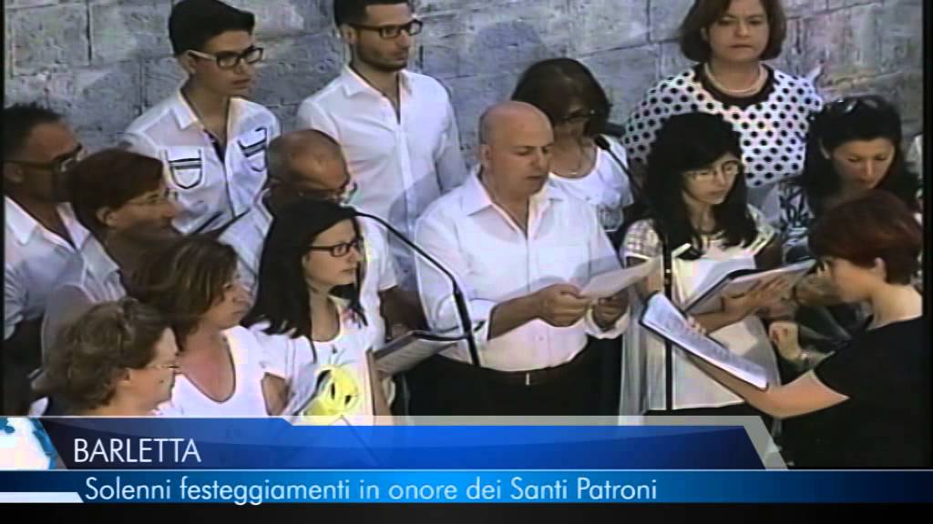 13 07 2015 TELEREGIONE BARLETTA SOLENNI FESTEGGIAMENTI