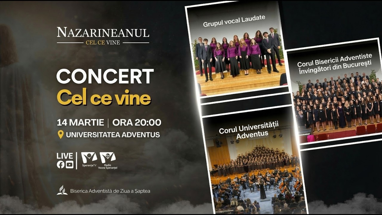 11. Concert „Cel ce vine”, 14 martie 2026, ora 20:00