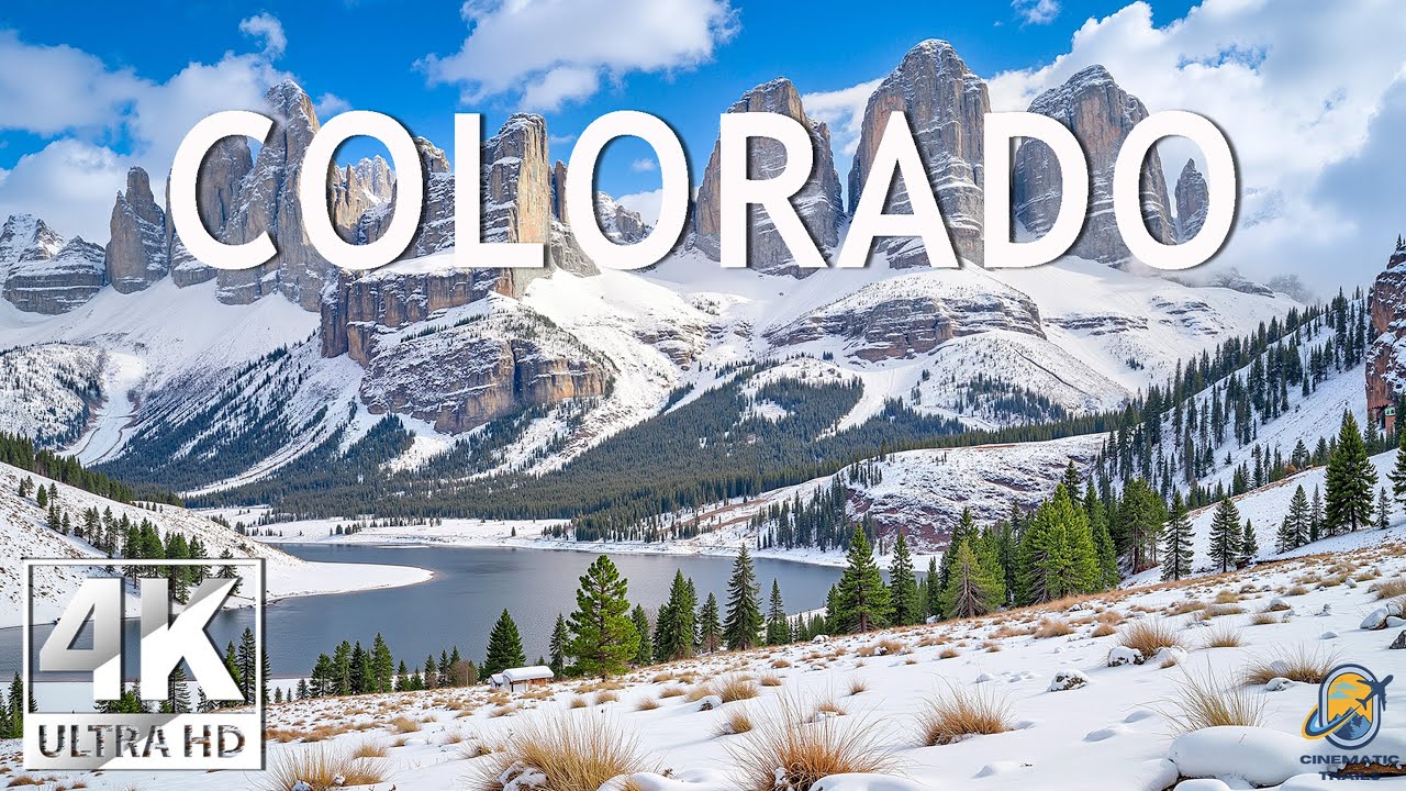 Colorado Winter 4K ❄️ Rocky Mountain Serenity – Snowy Peaks, Frozen Valleys & Endless Winter Calm